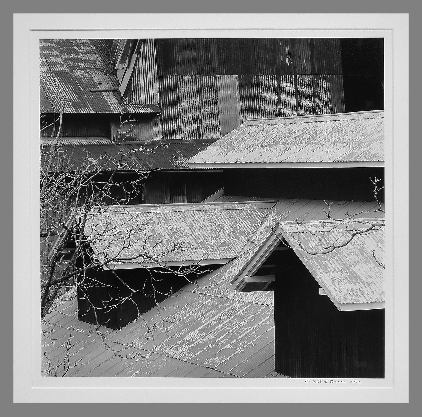 Robert Byers (1918-2021) Signed 1972 Old Mining Building - Jackson, Ca 15"x15" Photograph (1 of 2)