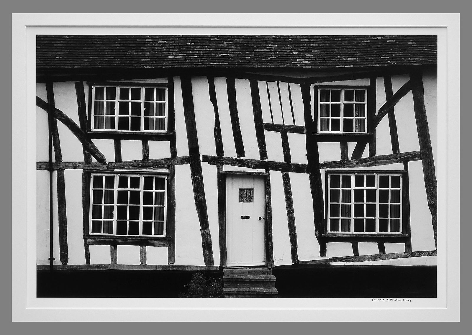 Robert Byers (1918-2021) Signed 1983 Timbered House - England 19"x15" Photograph (1 of 2)