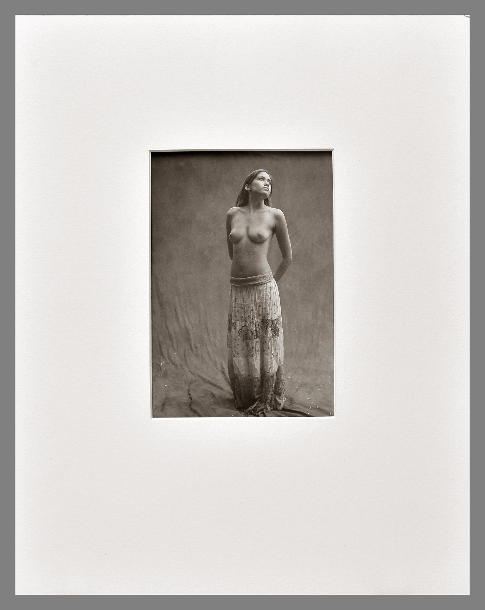 Ray Bidegain (1959 -) Signed 2018 Studio Figure Study 6.5"x4.5" Platinum Photograph (1 of 3)