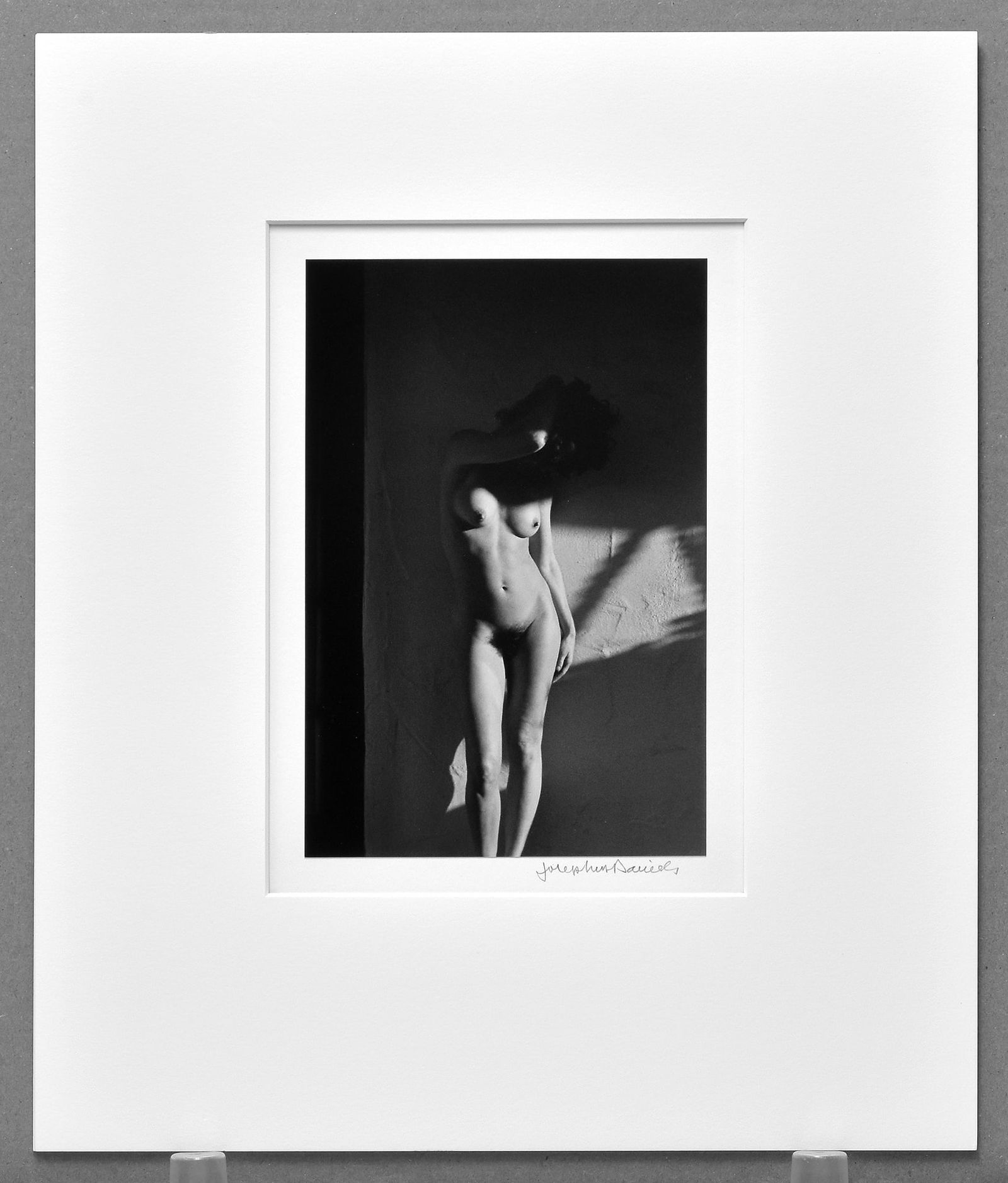 Josephus Daniels (1927-2013) Signed 1980s Figure in Shadow 8.5"x5.5" Photograph (1 of 2)