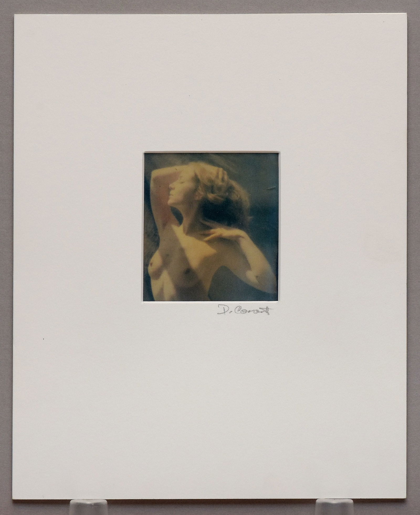 Danny Conant (1930-) Signed 1990s Polaroid Transfer onto Silk 3"x3" Photograph (1 of 3)