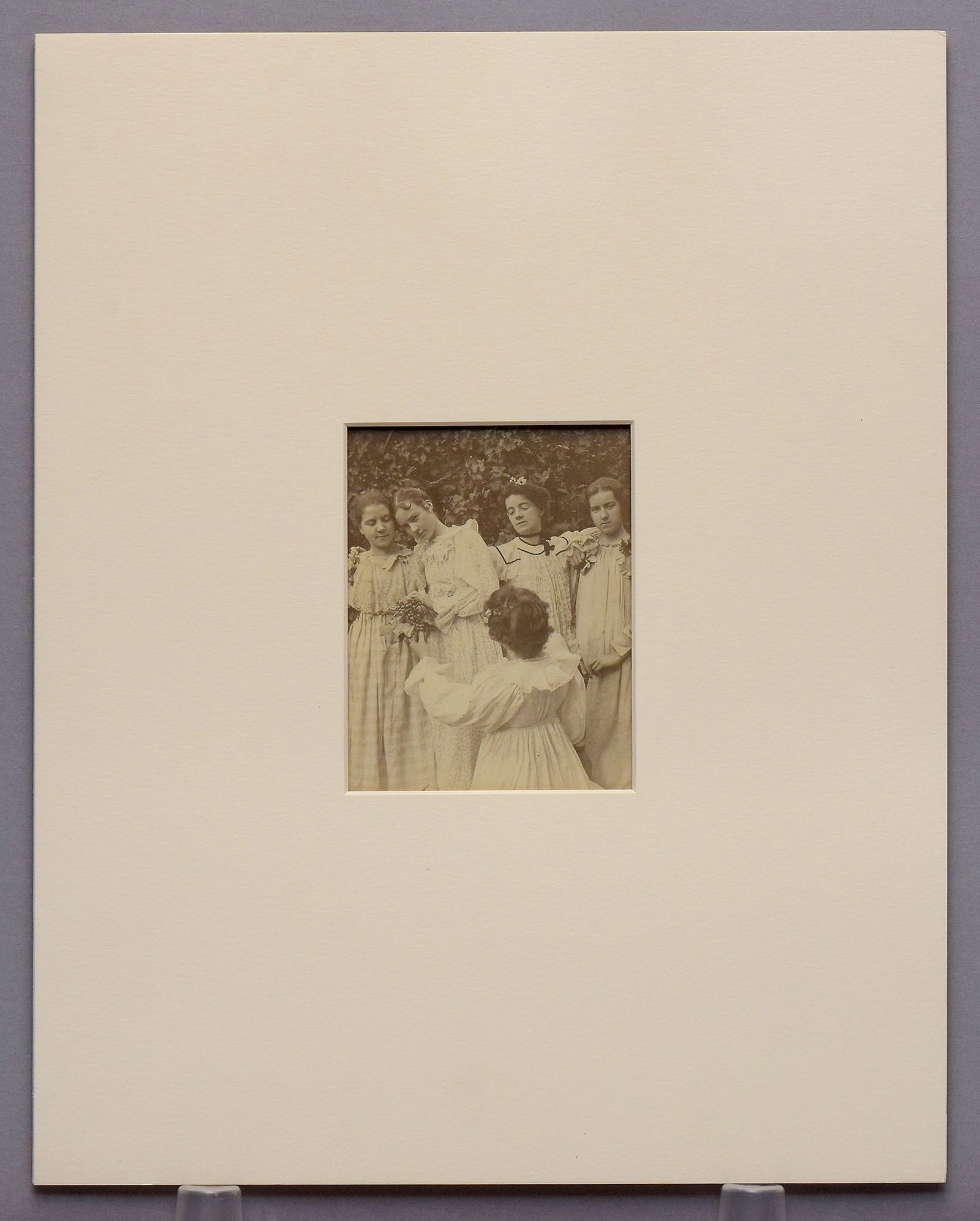 Unknown Photographer c.1900 Five Young Ladies 4.5"x3.5" Photograph - Kean Wilcox Collection (1 of 4)