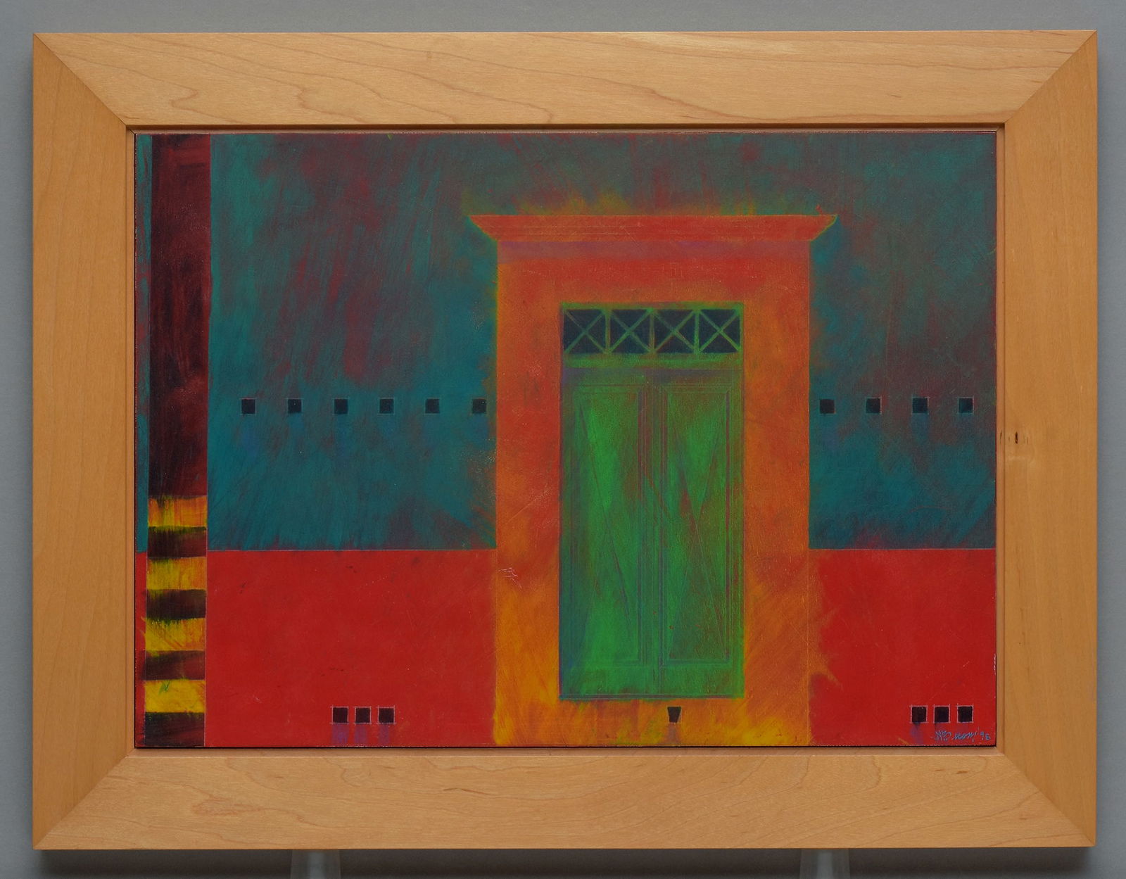 Jeffrey Becom (1953-) Signed 1998 House of the Doctor - Mexico 10"x14" Oil Painting - Framed (1 of 3)