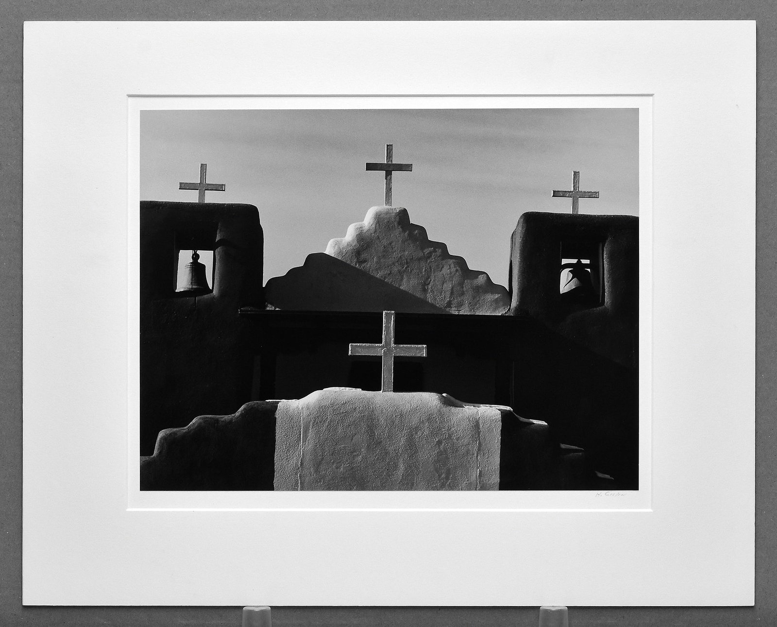 Henry Gilpin (1922-2011) Mission, Taos Pueblo, New Mexico Photograph 10.5"x13.5": This April auction features a selection of rarely seen and highly collectible photographs by Henry Gilpin, offered individually from a distinguished group of works. With some photographs by Henry Gilp