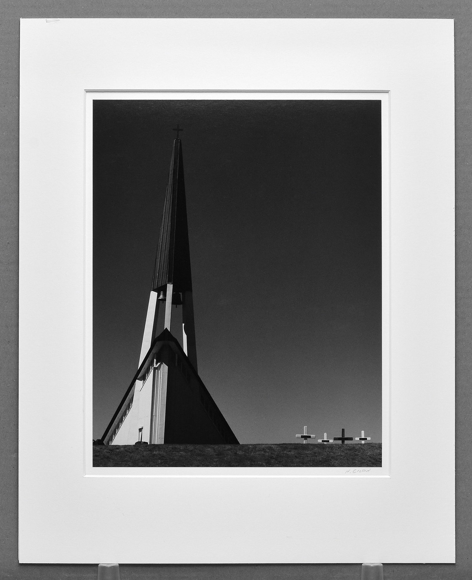 Henry Gilpin (1922-2011) Mosfell Church, Iceland, Photograph 13.5"x10.5" - Rare!: This April auction features a selection of rarely seen and highly collectible photographs by Henry Gilpin, offered individually from a distinguished group of works. With some photographs by Henry Gilp