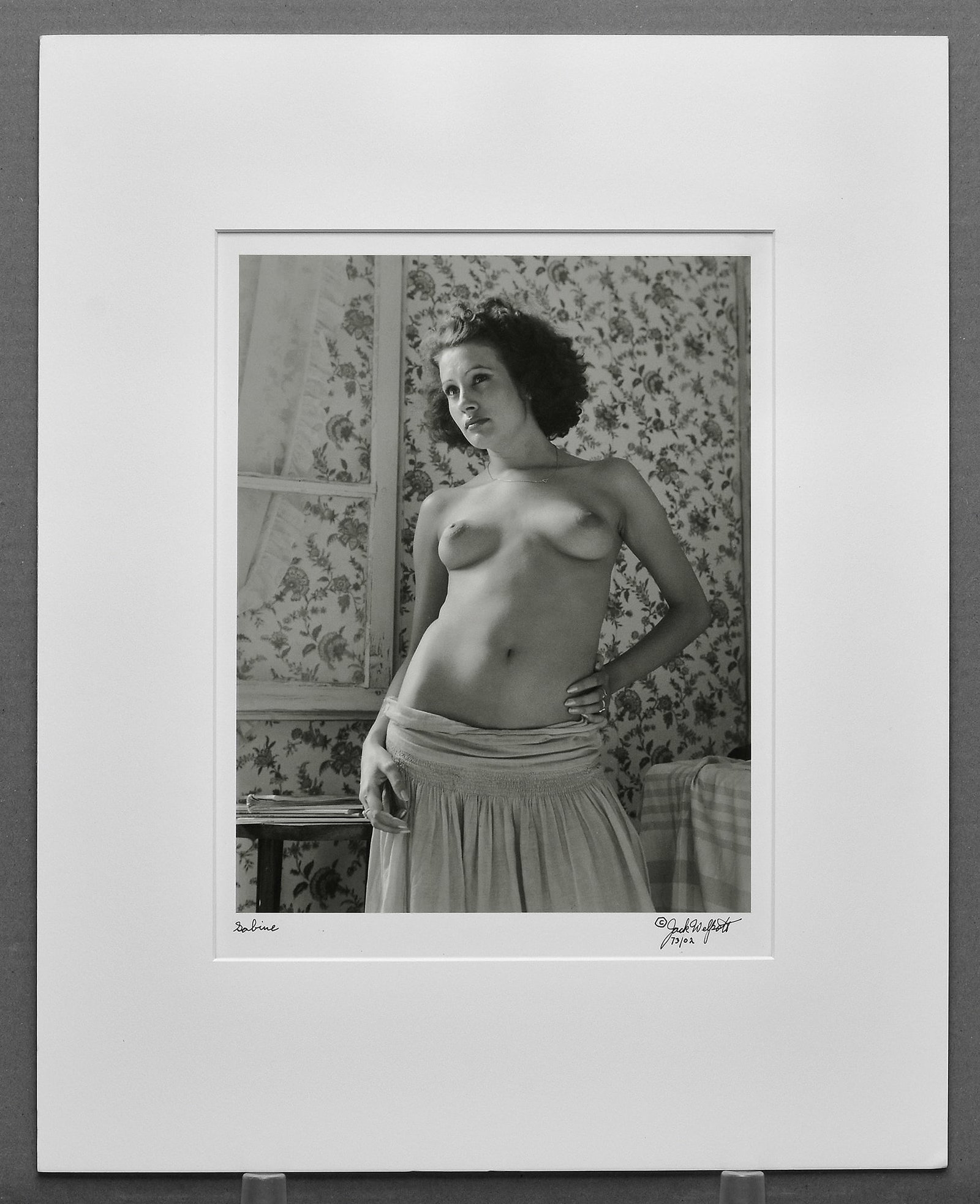 Jack Welpott (1923-2007) Sabine, Arles, France, 1973 Photograph 11.5"x9" - Printed in 2002 (1 of 3)