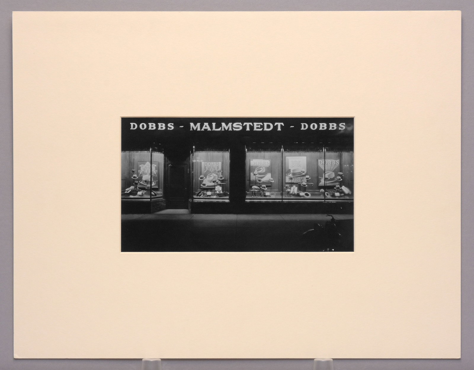 Zintsmaster Studio - Malmstedt Dobbs Hats, Window Display, 1927 Photograph 5.5"x9.5" (1 of 4)