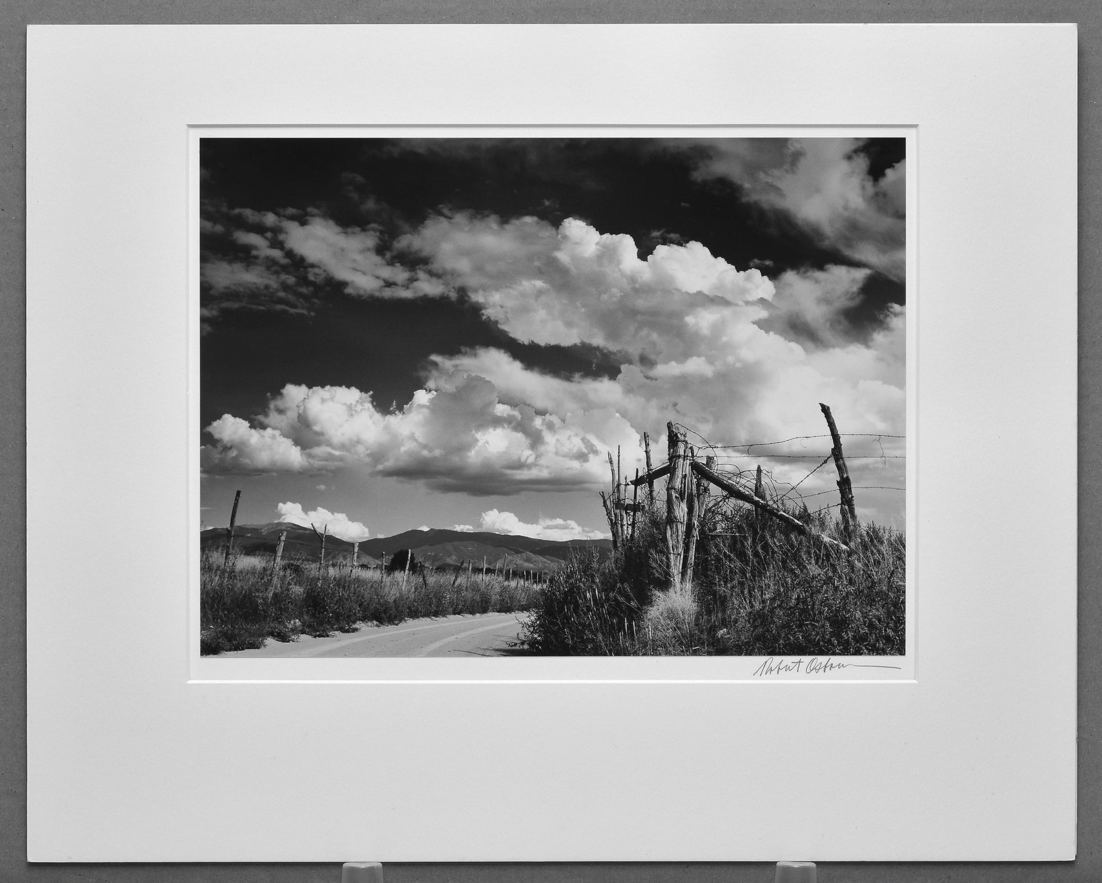 Robert Osborn (1938-) Private Road with Clouds, New Mexico, 1985 Photograph 10"x13.25" - Vintage (1 of 4)