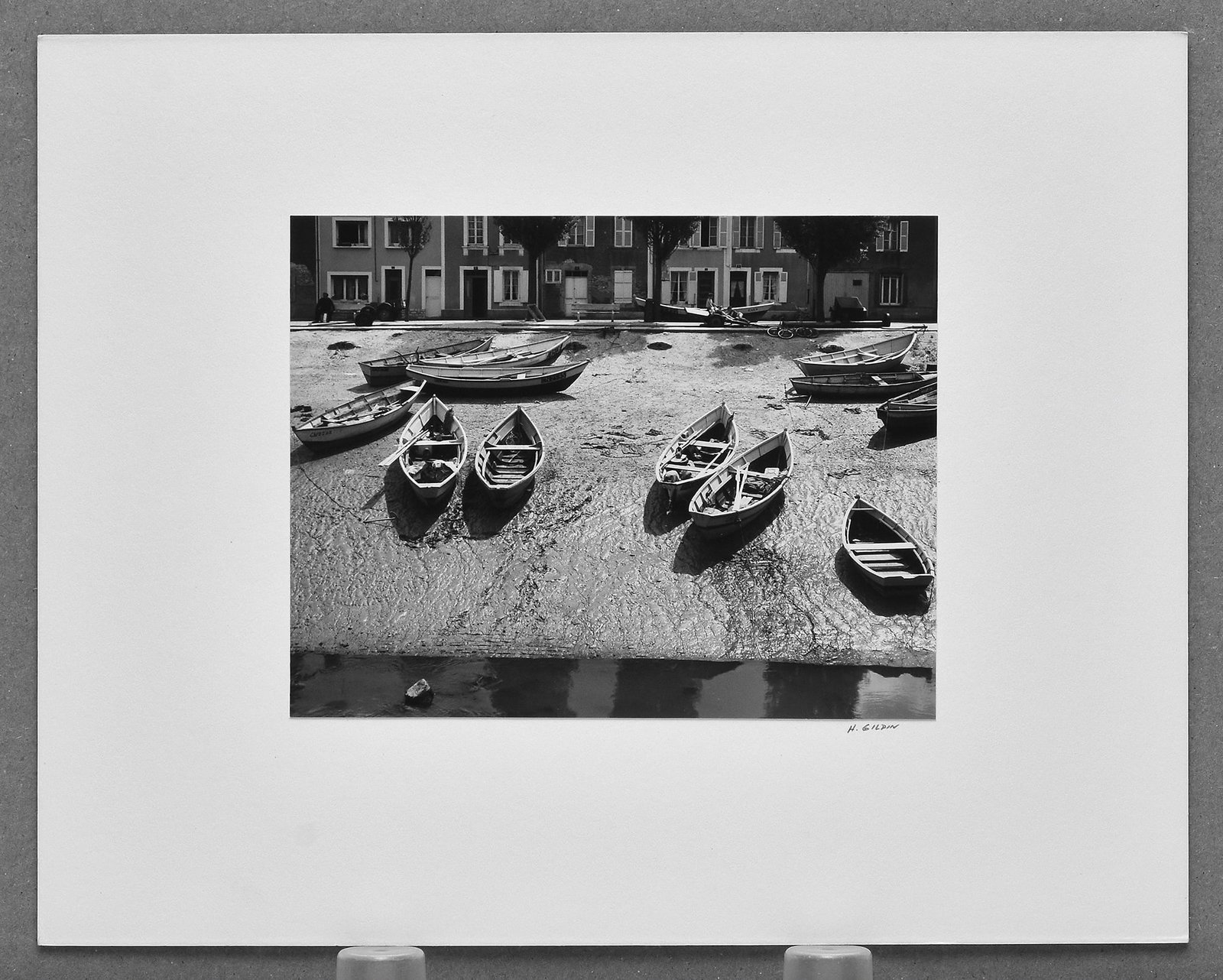 Henry Gilpin (1922-2011) Row Boats & Bikes, Europe Photograph 4.5"x5.5" - Rare Size!: Rare "mini" Gilpin! This May auction features a wonderful selection of rarely or never seen and collectible photographs by Henry Gilpin, offered individually from a distinguished group of works. With 
