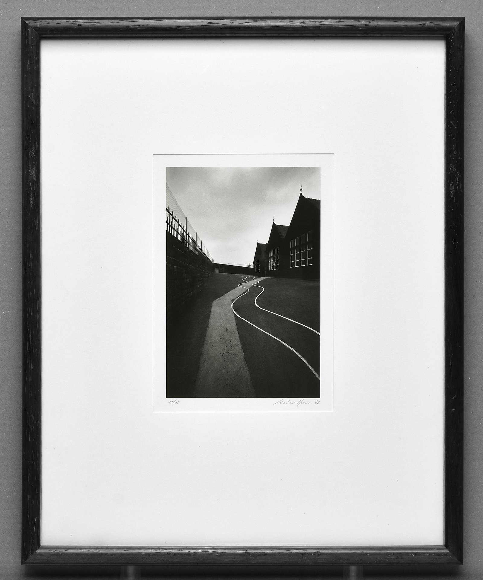 Michael Kenna (1953- ) Schoolyard, West Yorkshire, England, 1984 Photograph 8.75"x6" #13/45 (1 of 5)
