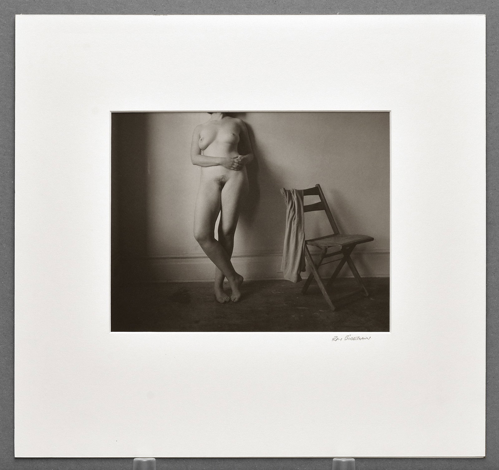 Ray Bidegain (1959 -) Studio Figure Study, 2006 Platinum Photograph 7.5"x9.5" - An Early Bidegain (1 of 3)