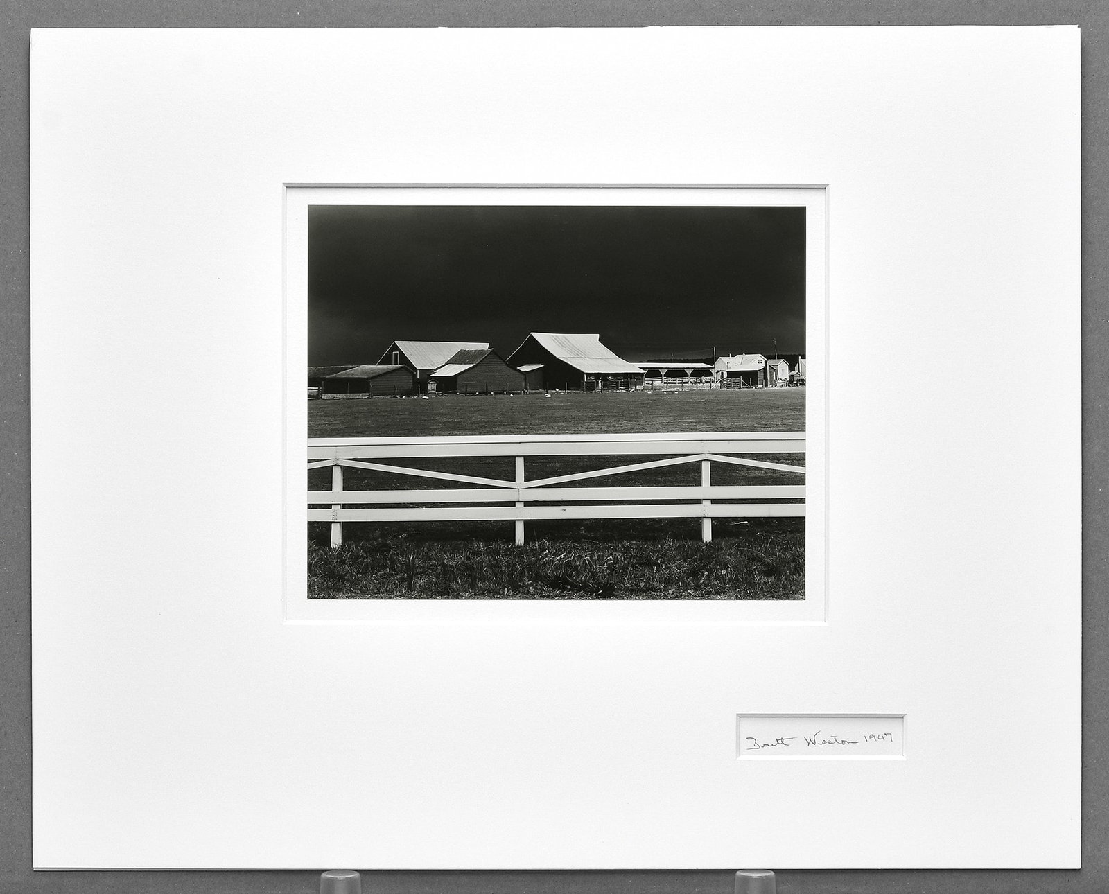 Brett Weston (1911–1993) Virginia Farm, 1947 Photograph 7.5"x9.5" - Rare Vintage Weston! (1 of 4)