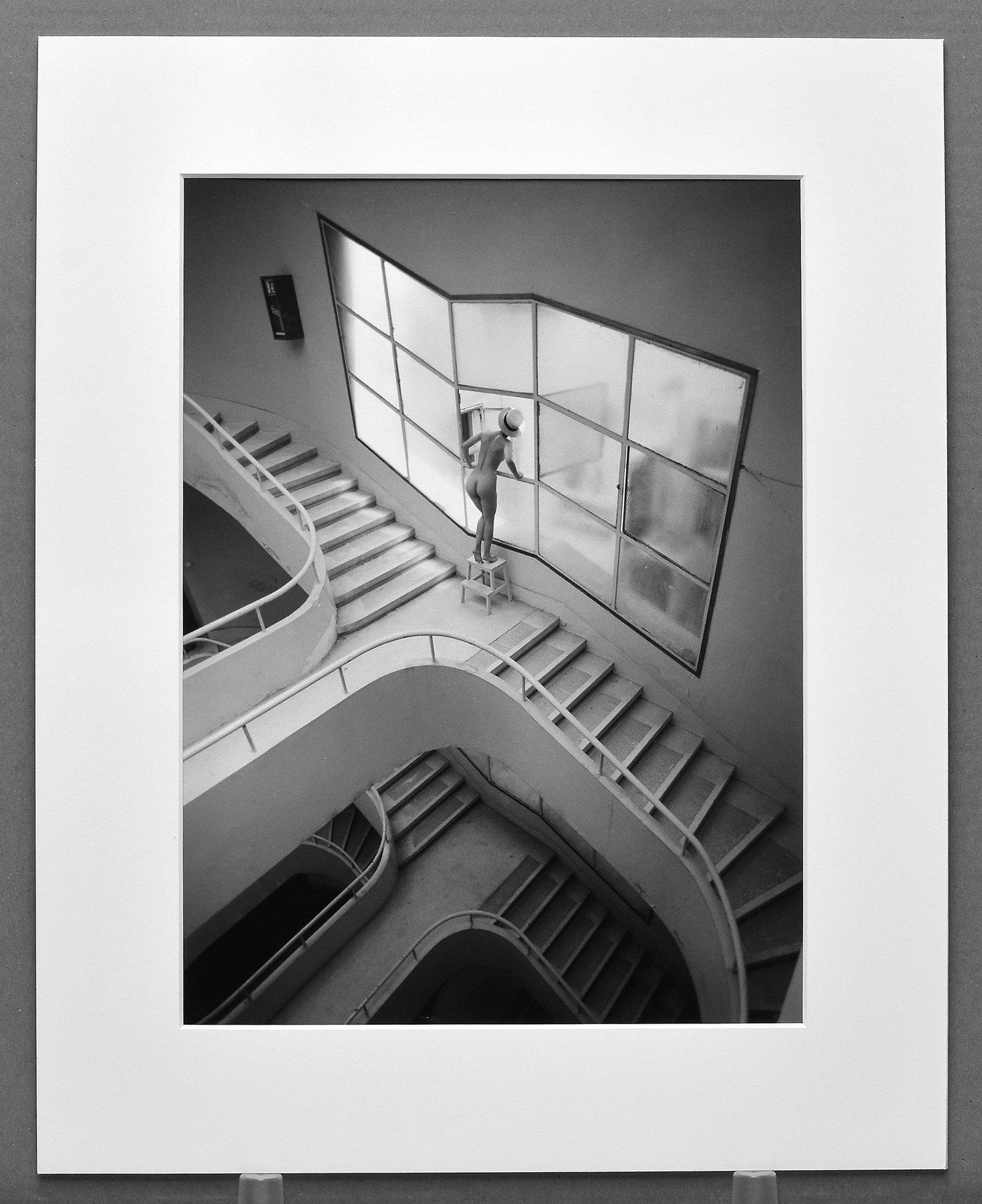 Stanko Abadzic (1952-) Figure Study on Stairway Zagreb, Croatia, 2019 Photograph 14.75"x11" - #7/25 (1 of 3)