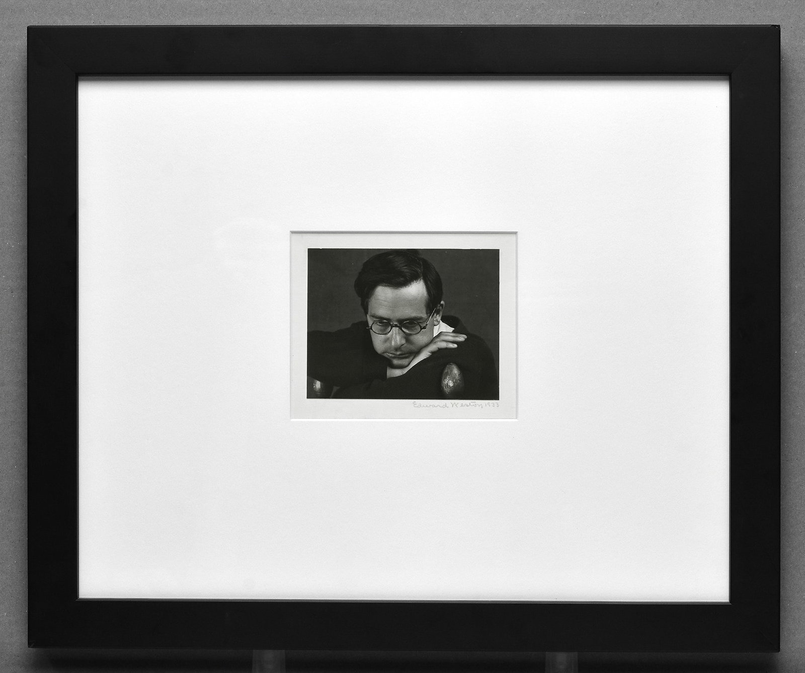 Edward Weston (1886-1958) Portrait of Jean Charlot, 1933 Photograph 3.5"x4.5" - Signed (1 of 6)