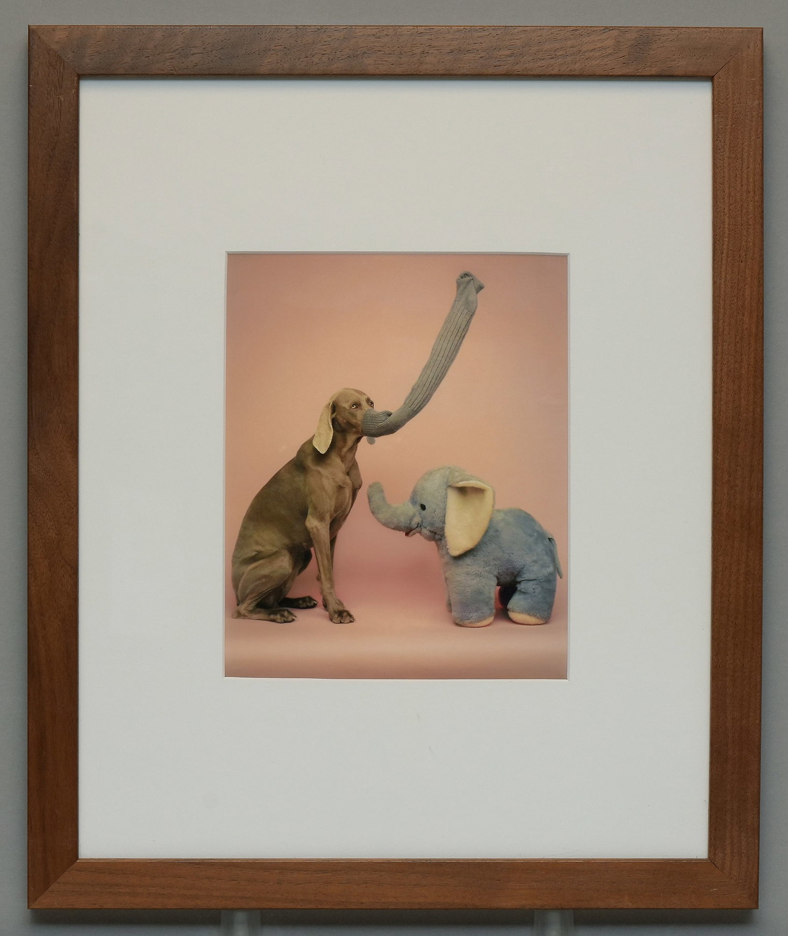 William Wegman (1943-) Pink Elephants, 1993 Photograph 8.5"x7" - #54/200 - Sold-Out! (1 of 4)