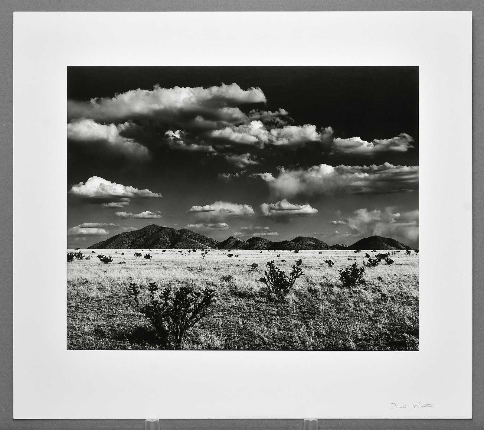 Brett Weston (1911-1993) Desert Landscape, New Mexico, 1971 Oversized Photograph 15"x19" (1 of 3)
