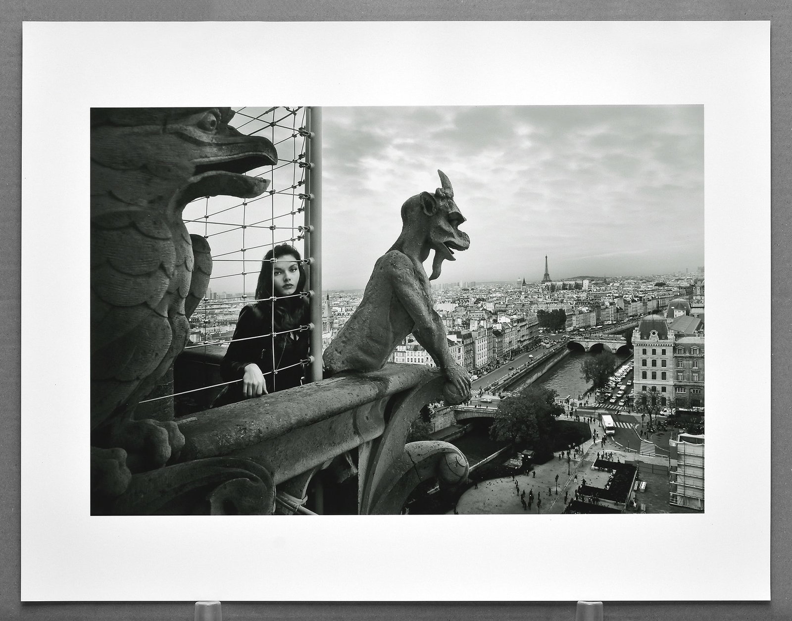 Renee Jacobs (1962- ) Model, Notre-Dame Cathedral in Paris, 2013 Photograph 12"x18" Edition # 4/12 (1 of 3)
