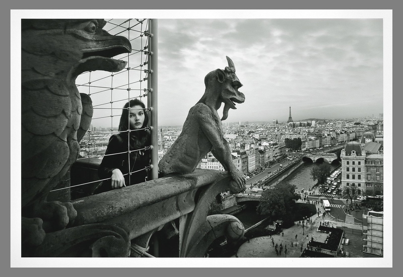 Renee Jacobs (1962- ) Model, Notre-Dame Cathedral in Paris, 2013 Photograph 12"x18" Edition # 4/12 (1 of 2)