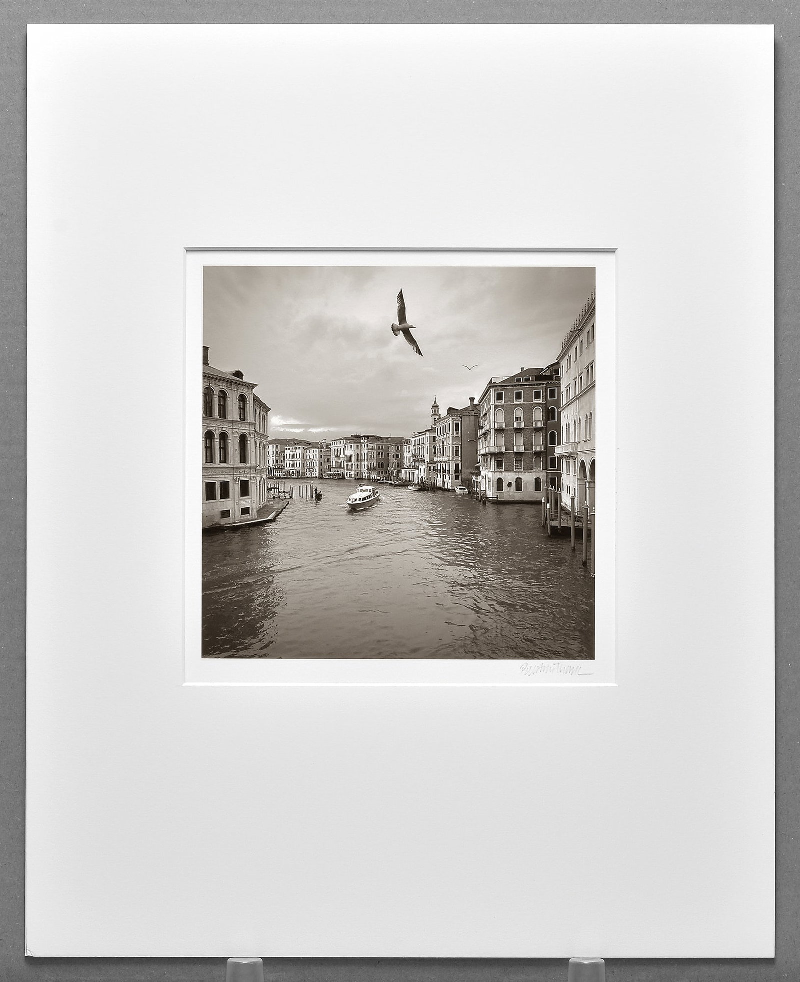 Brett Thomas (1955- ) 2025 Venice - Italy, 2025 Photograph 8.5"x8.5" - A Decisive Moment! (1 of 3)