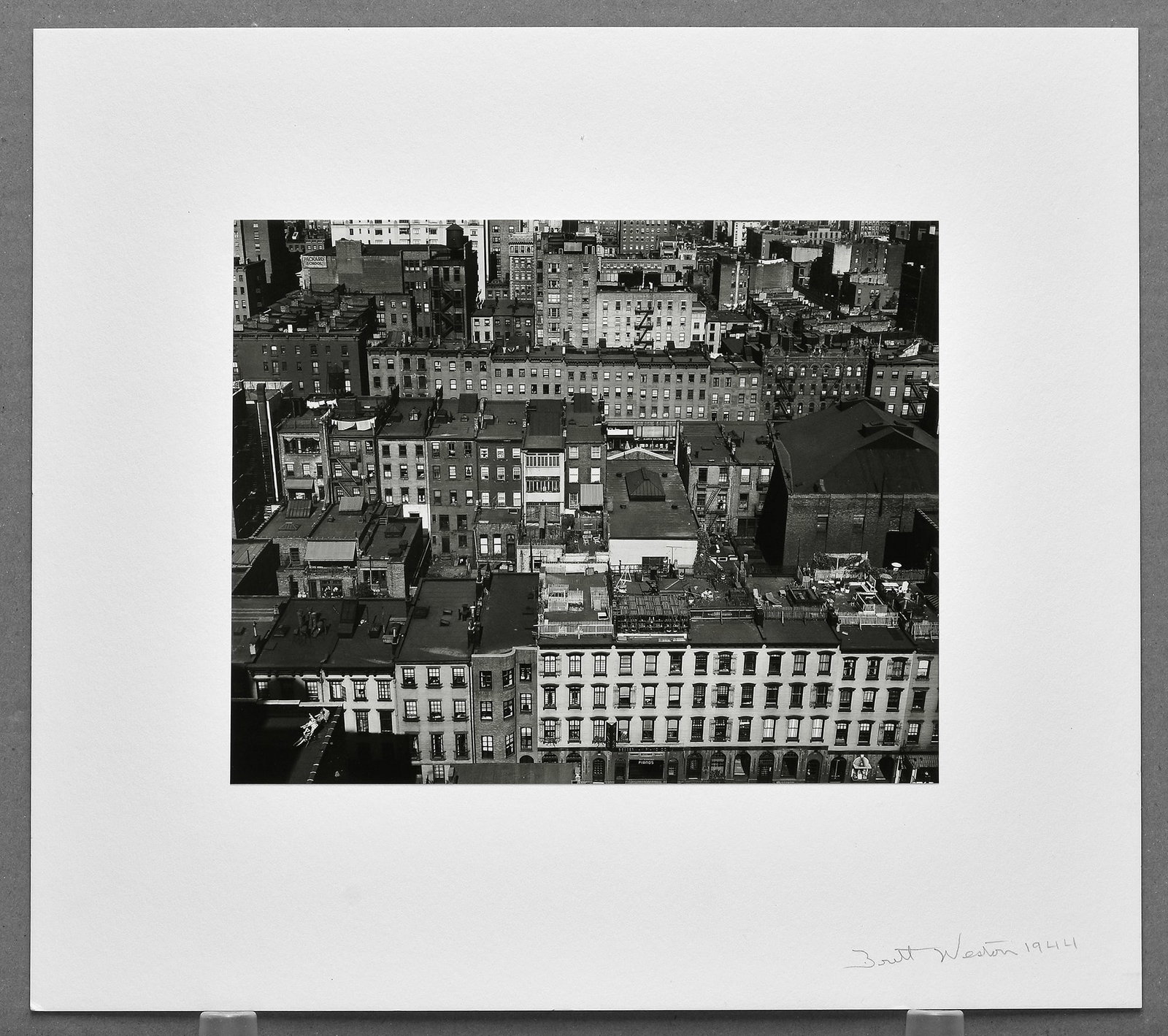 Brett Weston (1911-1993) Overview, New York City, 1944 Photograph 7.5"x9.5" (1 of 3)