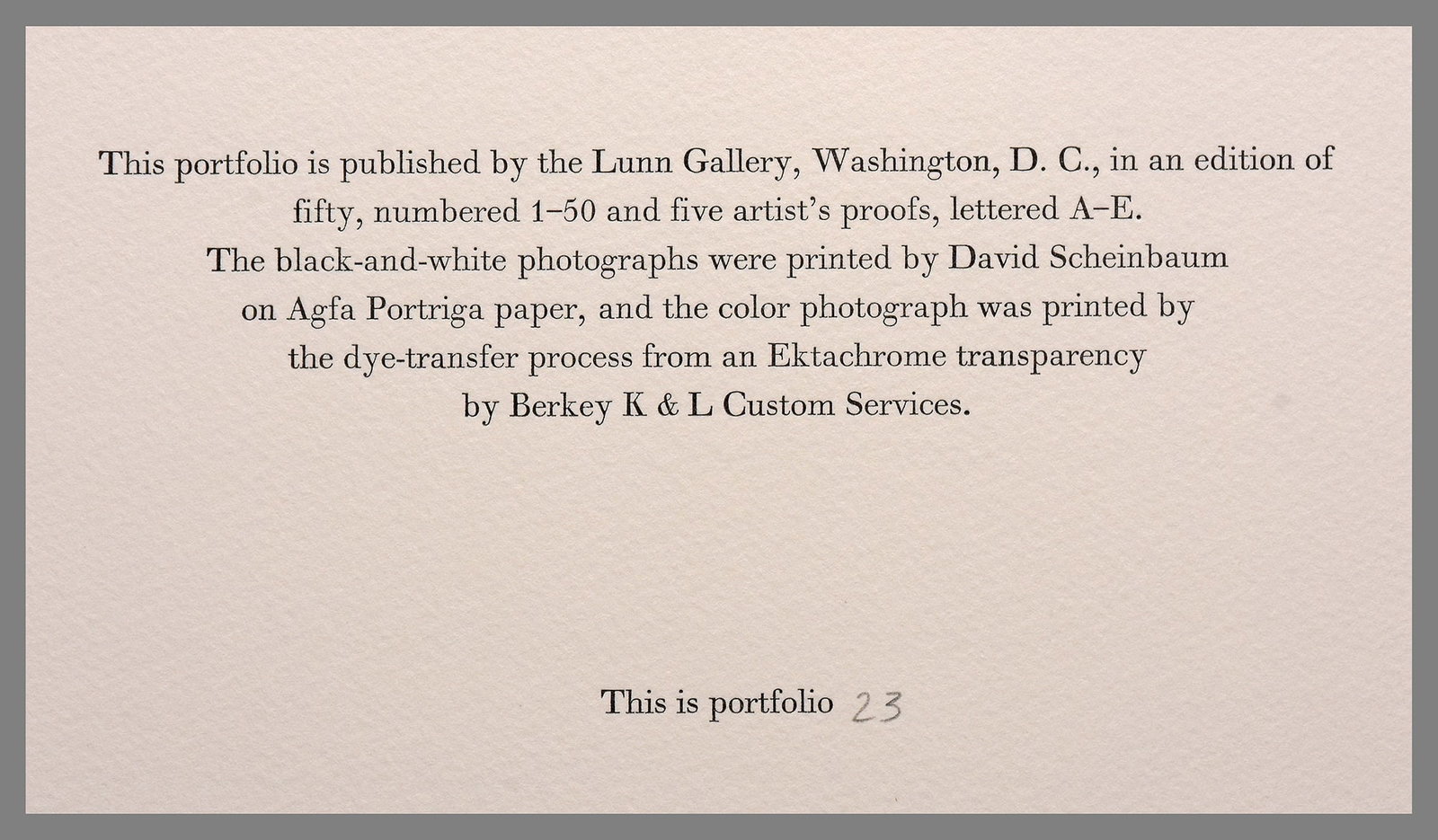 Beaumont Newhall (1908-1993) Complete Signed "Photographs" Portfolio (1981) #23/50 Rare - 4