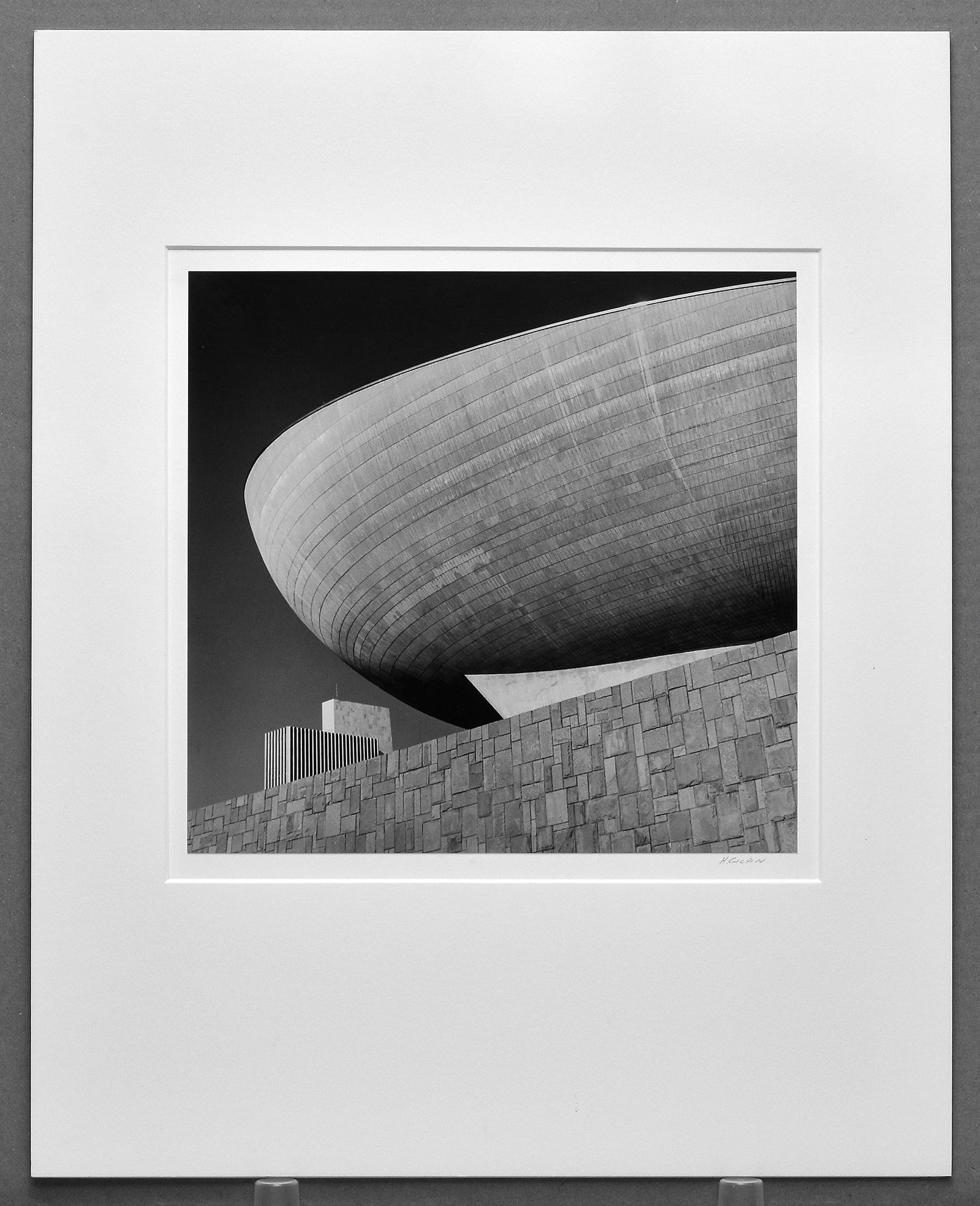 Henry Gilpin (1922-2011) The Egg, Performing Arts Center, Albany, New York, Photograph 10"x10.5" (1 of 3)