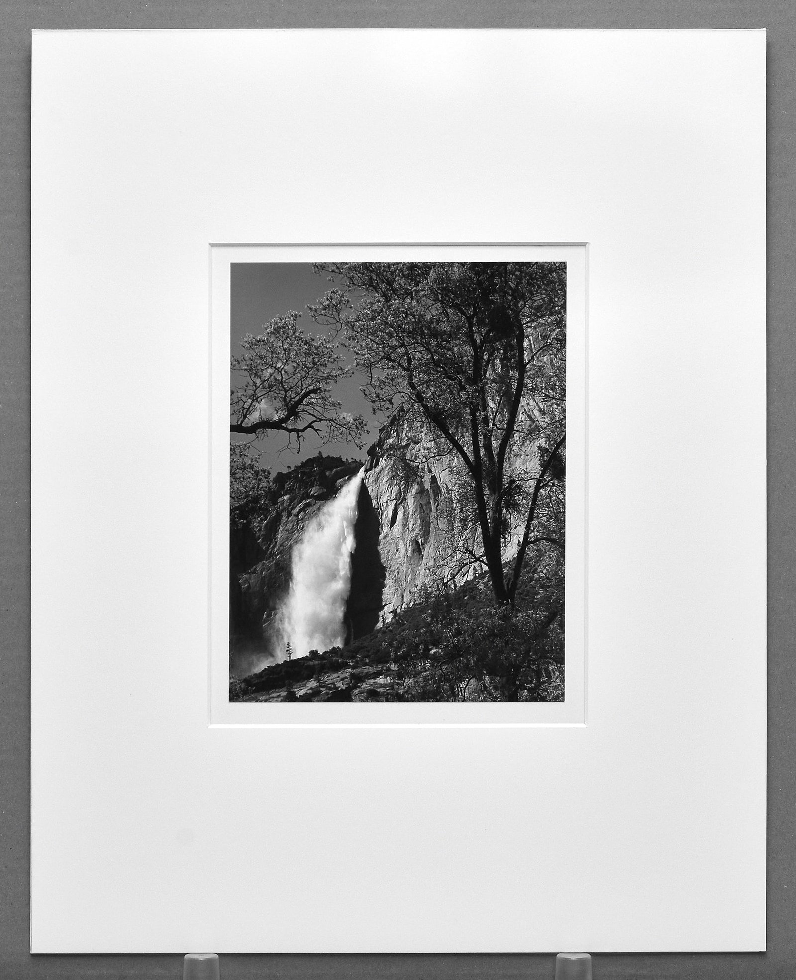 Ansel Adams (1902-1984) Yosemite Falls, Spring, Yosemite, California 1946 Photograph 9.5"x7.25" (1 of 3)