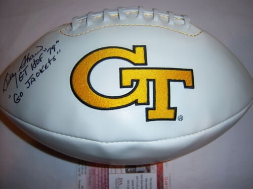 BILLY SHAW GEORGIA TECH YELLOWJACKETS HOF JSA/COA SIGNED FOOTBALL (1 of 1)