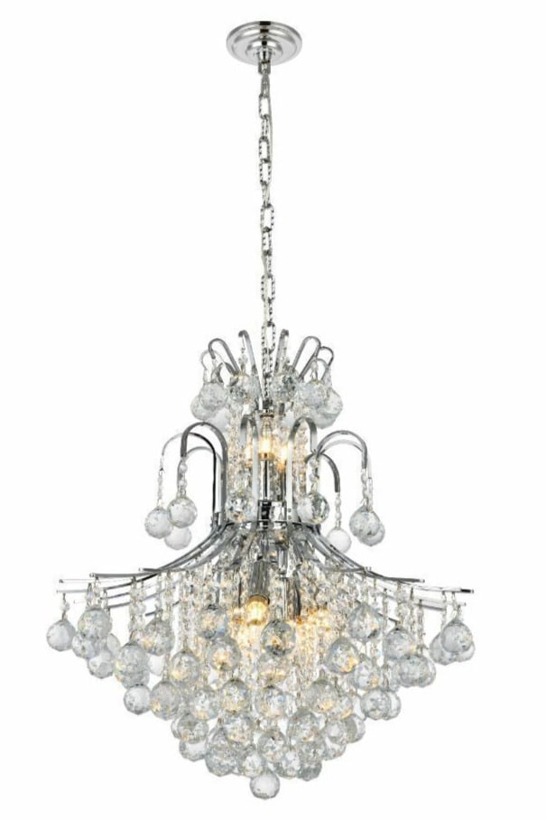 Foyer Dining Room or Kitchen Island Crystal Ball Chandelier Chrome Light Fixture: Foyer Dining Room or Kitchen Island Crystal Ball Chandelier Chrome Light Fixture Light Color: Clear Clear White Warm White White Power Source: Hardwired Item Length: 22 in Control Style: Wall Switch S
