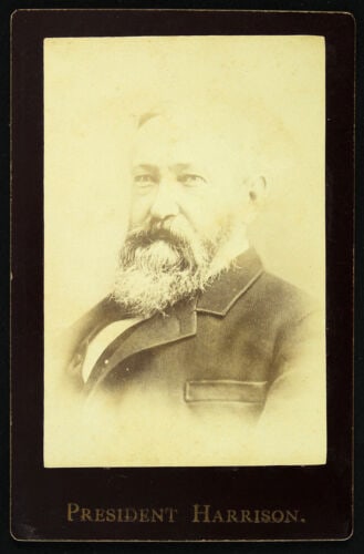 1889-1993 William Harrison U.S. President 4"x 6" Cabinet Card: 1889-1993 William Harrison U.S. President 4"x 6" Cabinet Card We strive to provide detailed and accurate descriptions of all items listed for auction. Please be aware that the placement and strength o