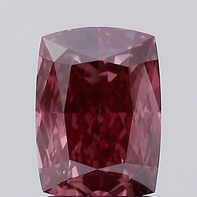 CUSHION MODIFIED 1.6ct Fancy Vivid Brownish Pink VVS2 - Unset Diamond (1 of 1)