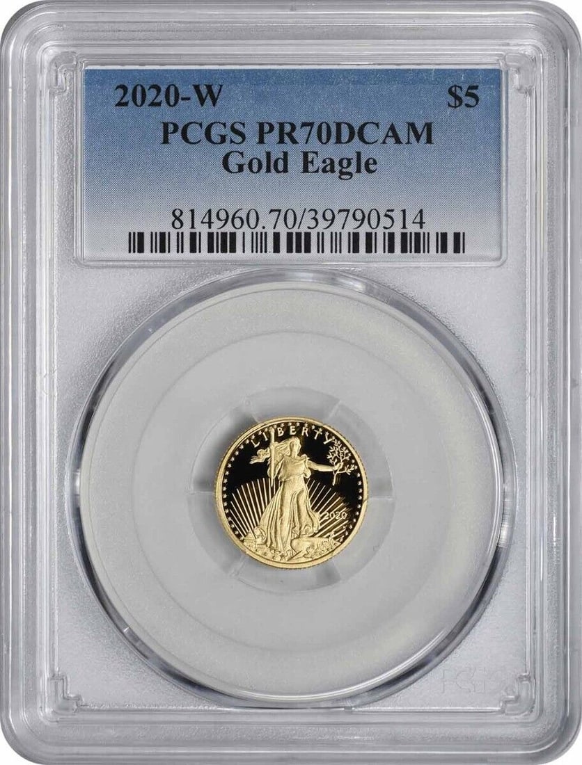 2020-W $5 American Gold Eagle PR70DCAM PCGS (1 of 2)