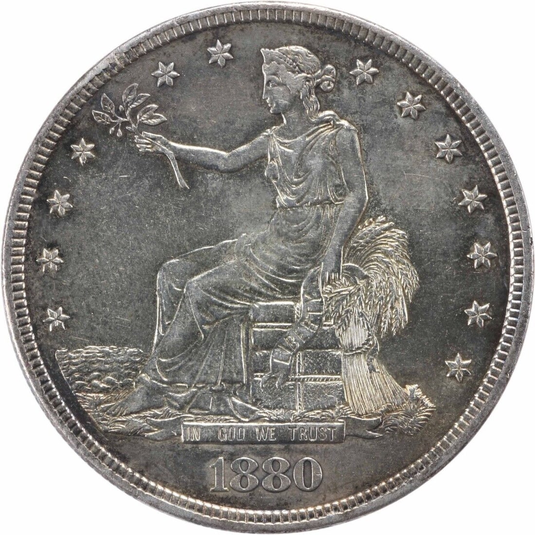 1880 Trade Silver Dollar PR58 Uncertified # 849 (1 of 2)