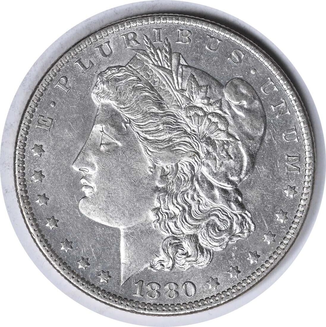 1880-O VAM 43 Morgan Silver Dollar Doubled Ear (1 of 2)
