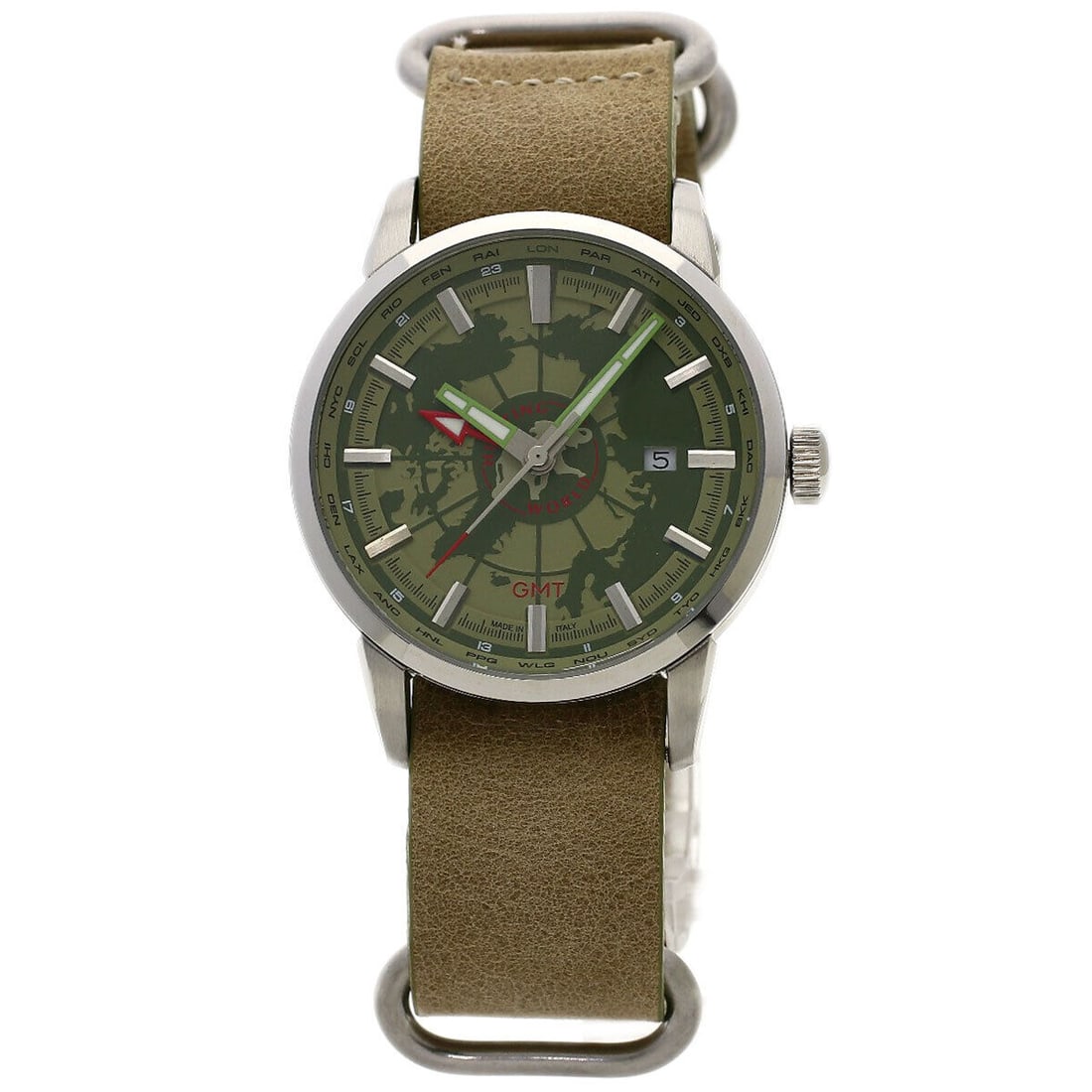 HUNTING WORLD Dual time Watches HW-027 Stainless (1 of 6)