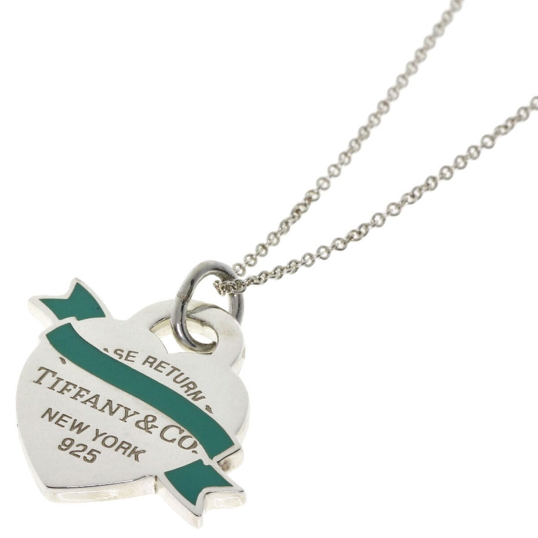 TIFFANY&Co. Necklace Return to TIFFANY&Co. Heart: Style: Necklace Material: Silver Metal: SV Type: Necklace Exterior Color: Silver Necklace Length: 15.9inch At SEUYCO, we strive to provide detailed and accurate descriptions of all items listed for au
