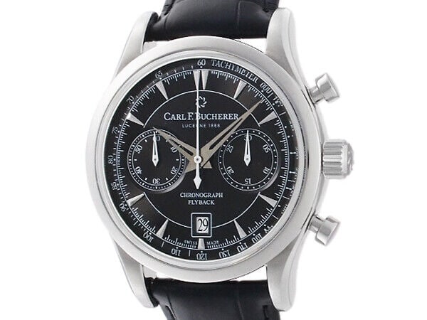Carl F. Bucherer Bucherer Manero Flyback: Type: Wristwatch Customized: Yes Style: watches Movement: Automatic Display: Analog Case Size: 43mm At SEUYCO, we strive to provide detailed and accurate descriptions of all items listed for auction.