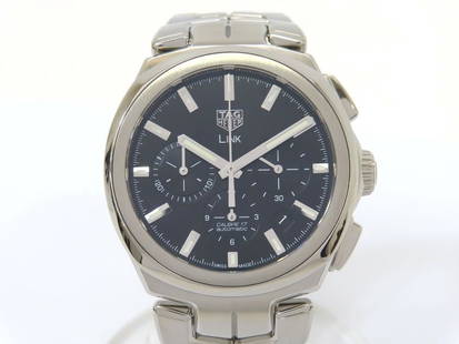 TAG Heuer CBC2110.BA0603 Link Chronograph: Movement: Automatic Winding Dial Color: Black Material: SS Type: Wrist watch At SEUYCO, we strive to provide detailed and accurate descriptions of all items listed for auction. The condition of