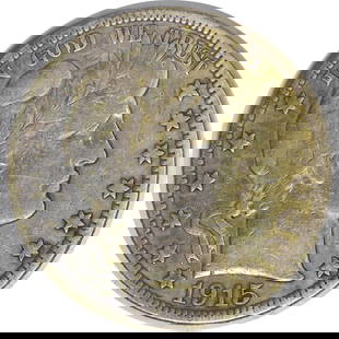 1915 Barber Silver Half Dollar F Uncertified #1032: Certification: Uncertified Circulated/Uncirculated: Circulated Year: 1915 Mint Location: Philadelphia Km Number: 116 Denomination: 50C Grade: F Composition: 90% Silver 10% Copper Coin: Barber
