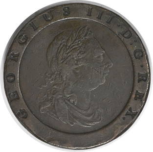 1797 Great Britain 2 Pence KM619 VF Uncertified: Certification: Uncertified Km Number: 619 Year: 1797 Composition: Copper Circulated/Uncirculated: Circulated Grade: VF At SEUYCO, we strive to provide detailed and accurate descriptions of all