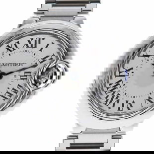 CARTIER Baron Blue 28 W69010Z4 White Case Size: Case Material: NA Movement: NA Type: Wristwatch Band Size: 14.5cm Case Size: 28.0mm Band Material: Ss (Stainless Steel) Color: White At SEUYCO, we strive to provide detailed and accurate