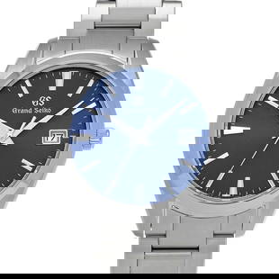 GRAND SEIKO Heritage Collection 9F Quartz: Type: Wristwatch Band Size: 20.5cm Case Size: 37x37mm Movement: Quartz Band Material: Stainless Case Material: Sapphire Crystal Color: Blue At SEUYCO, we strive to provide detailed and accurate