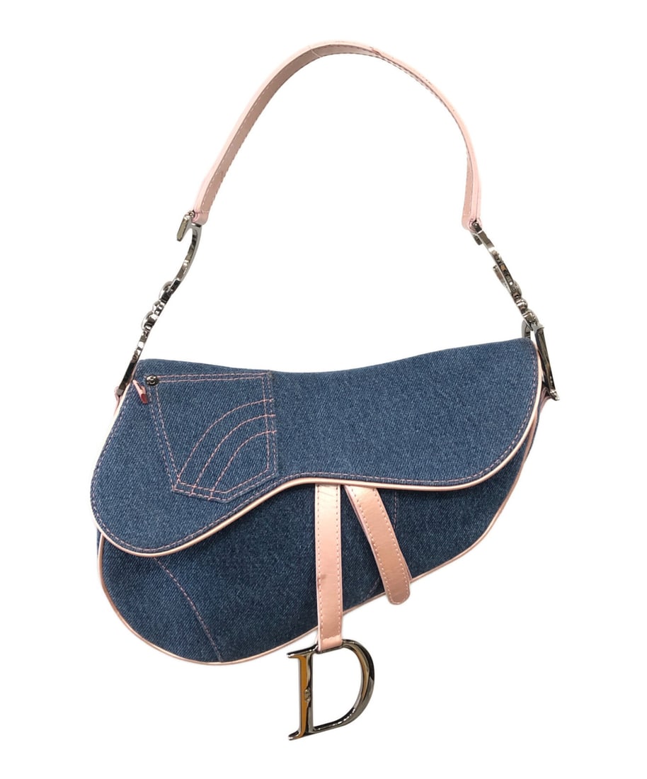 Christian Dior Christian Dior Saddle Bag: Exterior Color: Indigo Size: H:18cm / W:25cm / D:5.5cm Handle: 15cm Style: Handbag SEUYCO is committed to providing accurate and detailed information about all items listed in our auctions. We encoura