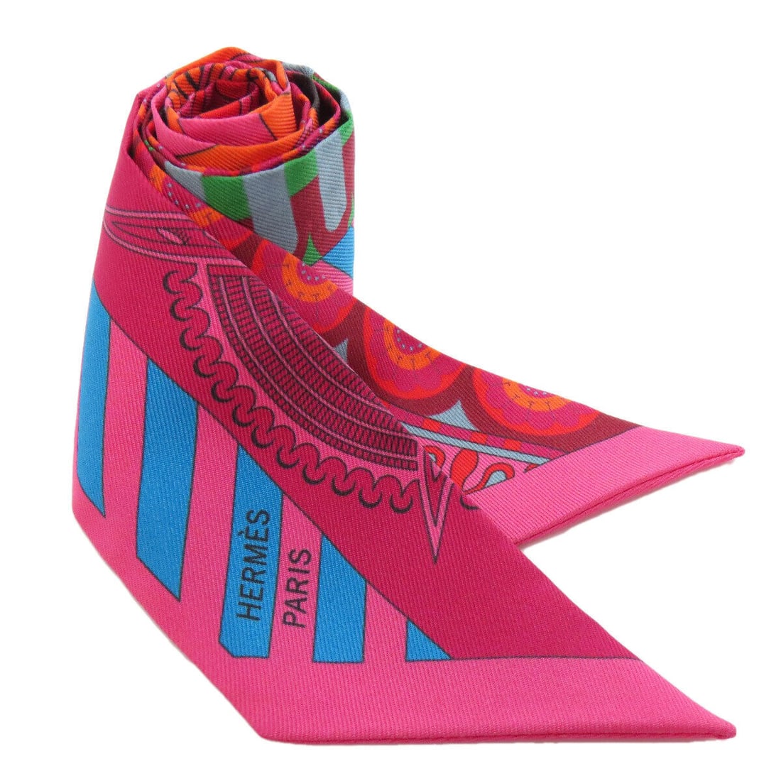 HERMES Scarf Twilly Silk (1 of 6)