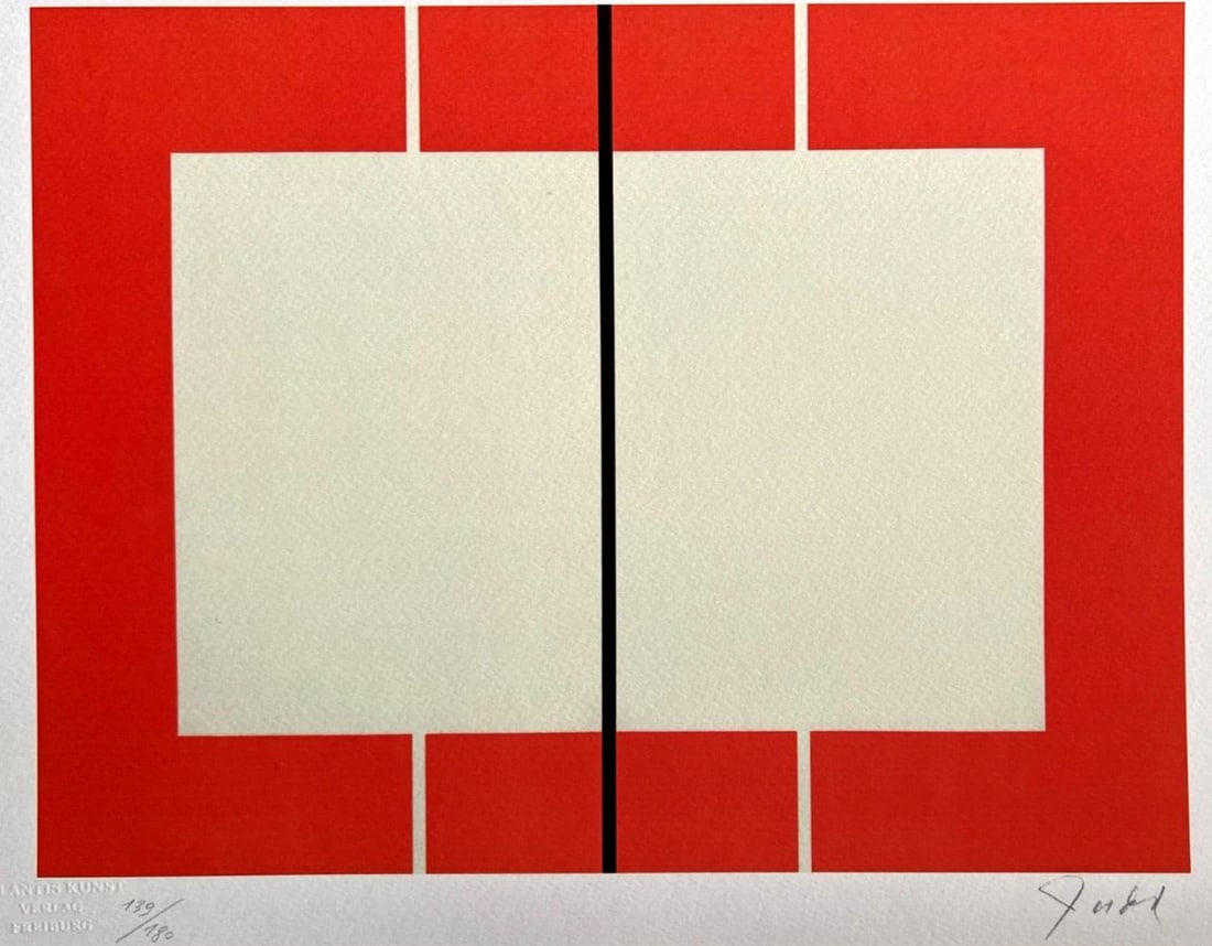 Donald Judd Lithograph 1987 COA Original Signed (1 of 11)