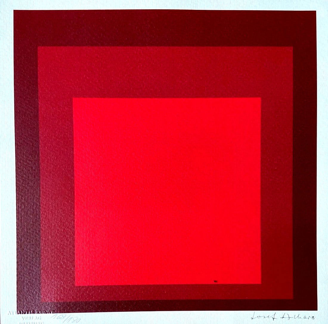 Josef Albers Lithograph certified numbered by (1 of 8)