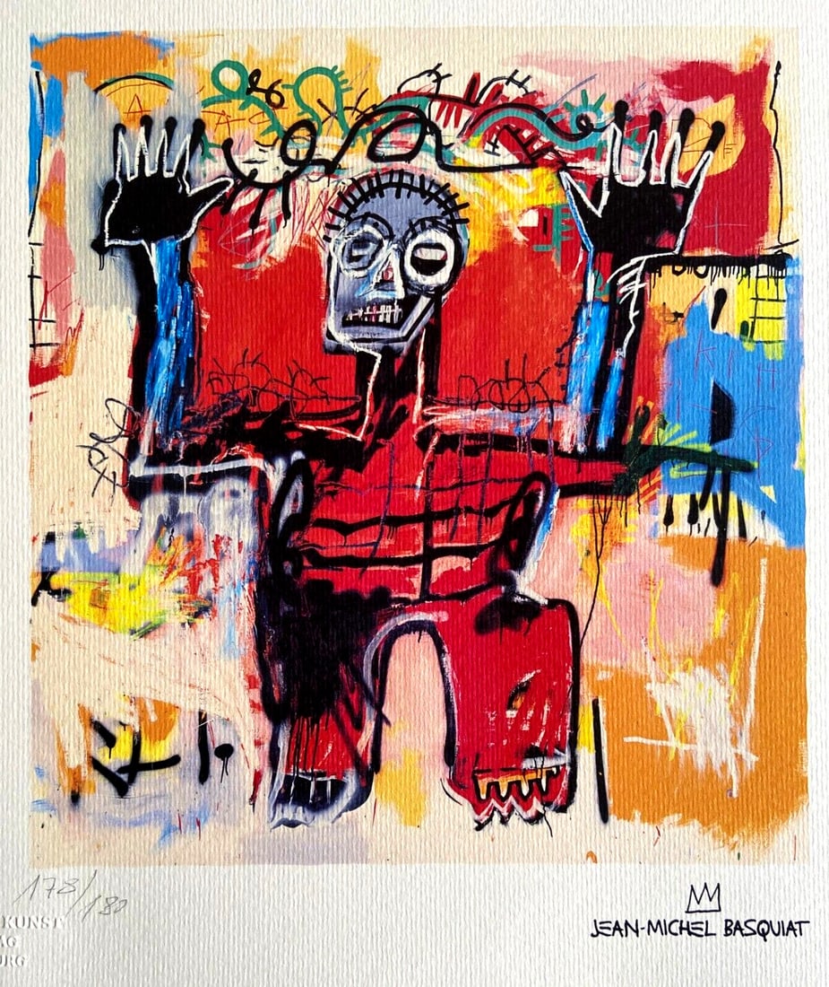 Jean Michel Basquiat Lithograph COA Original (1 of 10)