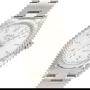 ROLEX Air King 14000 Silver Men's Watch: Band Size: NA Case Material: NA Band Material: NA Type: Wristwatch Case Size: 33.0mm Brace size 18.5cm Movement: Automatic Color: Silver At SEUYCO, we strive to provide detailed and accurate