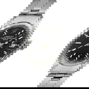 ROLEX Oyster Perpetual Date 6516 Black Ladies: Band Size: NA Case Material: NA Type: Wristwatch Case Size: 24mmx24mm Movement: Automatic Band Material: Stainless Steel Color: Black At SEUYCO, we strive to provide detailed and accurate