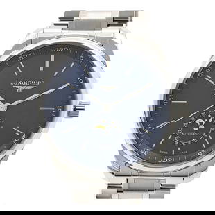 LONGINES Master Collection Moon Phase: Case Material: NA Type: Wristwatch Band Size: 22cm Case Size: 40mm Movement: Automatic Band Material: Stainless Steel Color: Blue At SEUYCO, we strive to provide detailed and accurate descriptions